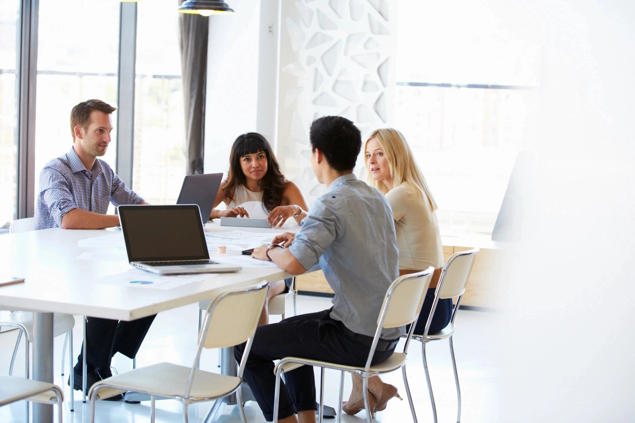 Professional team in a modern office